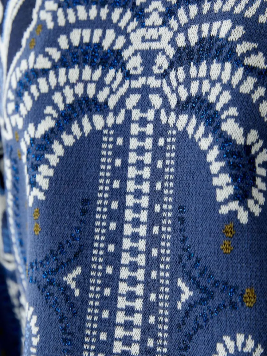 Oui Pullover & Strickjacken*Damen Pullover blau uni