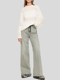 Marc Cain Pullover & Strickjacken*Damen Pullover weiß strukturiert