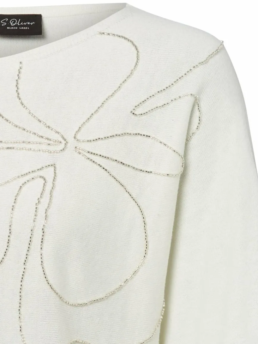 s.Oliver BLACK LABEL Pullover & Strickjacken*Damen Pullover ecru uni