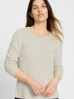 Olsen Pullover & Strickjacken*Damen Pullover beige uni