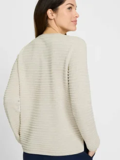 Olsen Pullover & Strickjacken*Damen Pullover beige uni