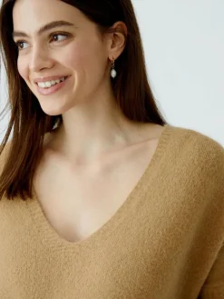 Oui Pullover & Strickjacken*Damen Pullover camel uni