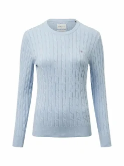 Gant Pullover & Strickjacken*Damen Pullover hellblau uni