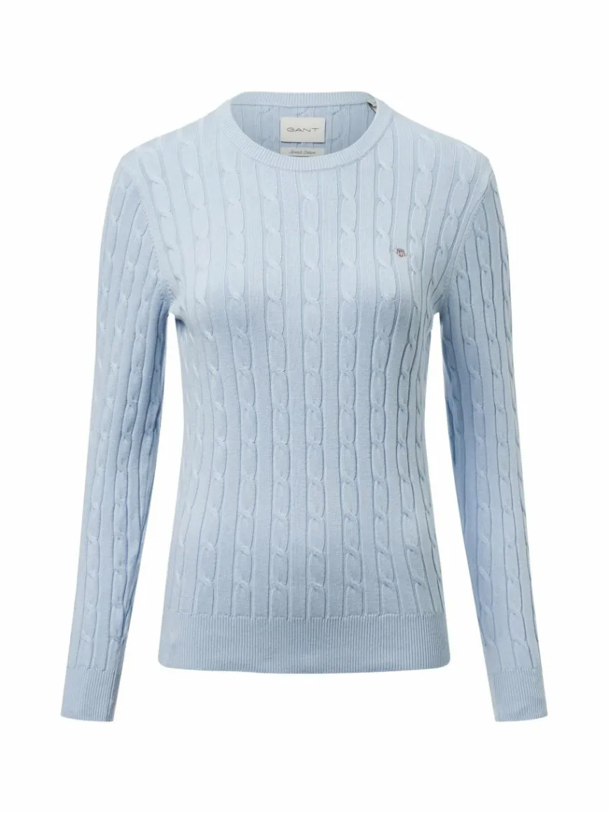Gant Pullover & Strickjacken*Damen Pullover hellblau uni