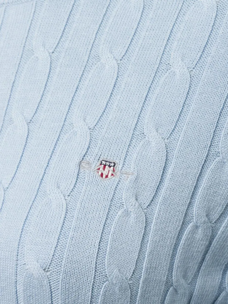 Gant Pullover & Strickjacken*Damen Pullover hellblau uni