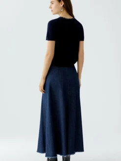 Oui Pullover & Strickjacken*Damen Pullover blau uni