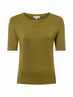 Marie Lund Pullover & Strickjacken*Damen Pullover khaki uni