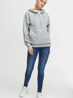 OXMO Sweatshirts & Sweatjacken*Damen Pullover - OXANDREA grau uni