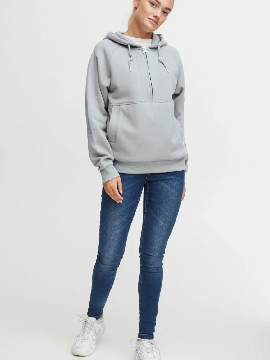 OXMO Sweatshirts & Sweatjacken*Damen Pullover - OXANDREA grau uni