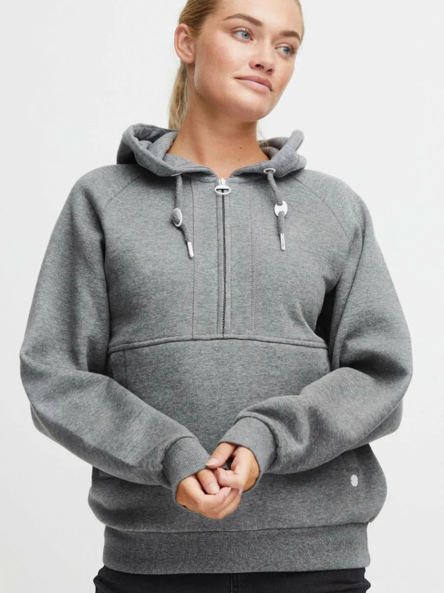 OXMO Sweatshirts & Sweatjacken*Damen Pullover - OXANDREA grau uni