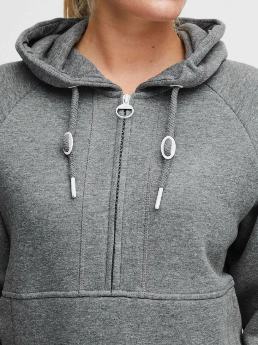 OXMO Sweatshirts & Sweatjacken*Damen Pullover - OXANDREA grau uni