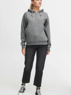OXMO Sweatshirts & Sweatjacken*Damen Pullover - OXANDREA grau uni