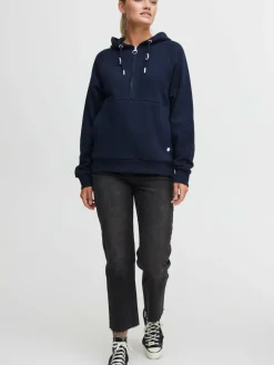 OXMO Sweatshirts & Sweatjacken*Damen Pullover - OXANDREA blau uni