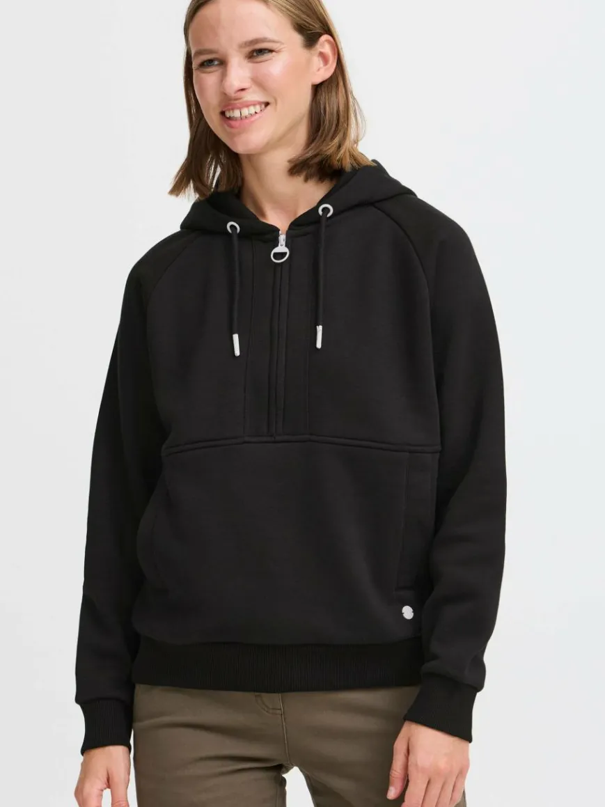 OXMO Sweatshirts & Sweatjacken*Damen Pullover - OXANDREA schwarz uni