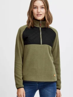OXMO Sweatshirts & Sweatjacken*Damen Pullover - OXMalita oliv uni