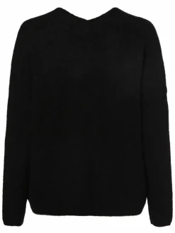 MOS MOSH Pullover & Strickjacken*Damen Pullover mit Alpaka-Anteil - MMThora schwarz uni