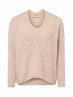 MOS MOSH Pullover & Strickjacken*Damen Pullover mit Alpaka-Anteil - MMThora rosa uni