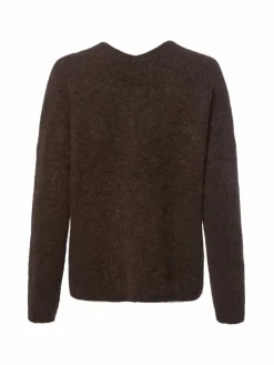 MOS MOSH Pullover & Strickjacken*Damen Pullover mit Alpaka-Anteil - MMThora schoko uni