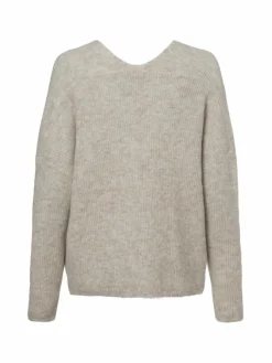 MOS MOSH Pullover & Strickjacken*Damen Pullover mit Alpaka-Anteil - MMThora beige uni