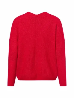 MOS MOSH Pullover & Strickjacken*Damen Pullover mit Alpaka-Anteil - MMThora rot uni