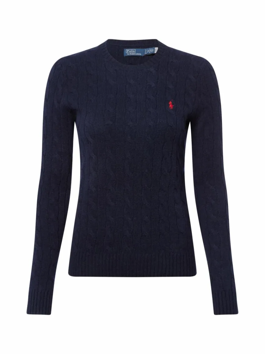 Polo Ralph Lauren Pullover & Strickjacken*Damen Pullover mit Cashmere-Anteil hellblau uni