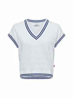 Joop Jeans Pullover & Strickjacken*Damen Pullunder - Kadia weiß uni