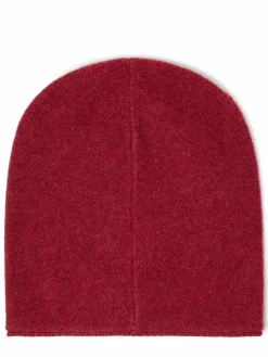 Marie Lund Mützen & Hüte*Damen Pure Cashmere Mütze bordeaux uni