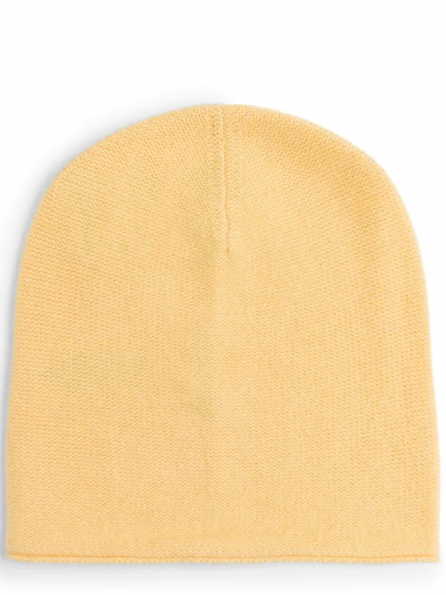 Marie Lund Mützen & Hüte*Damen Pure Cashmere Mütze gelb uni