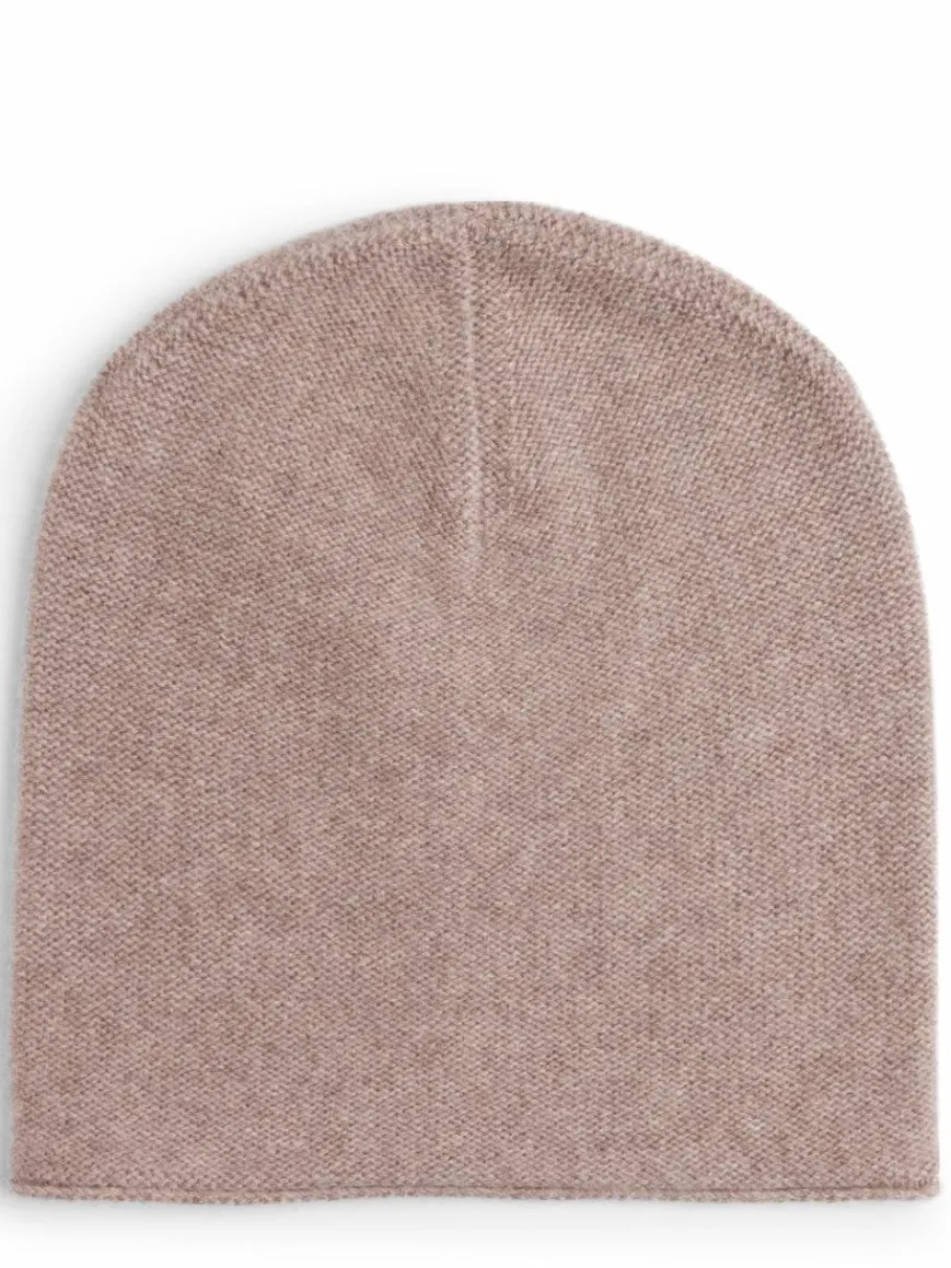Marie Lund Mützen & Hüte*Damen Pure Cashmere Mütze taupe uni