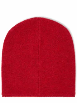 Marie Lund Mützen & Hüte*Damen Pure Cashmere Mütze rot uni