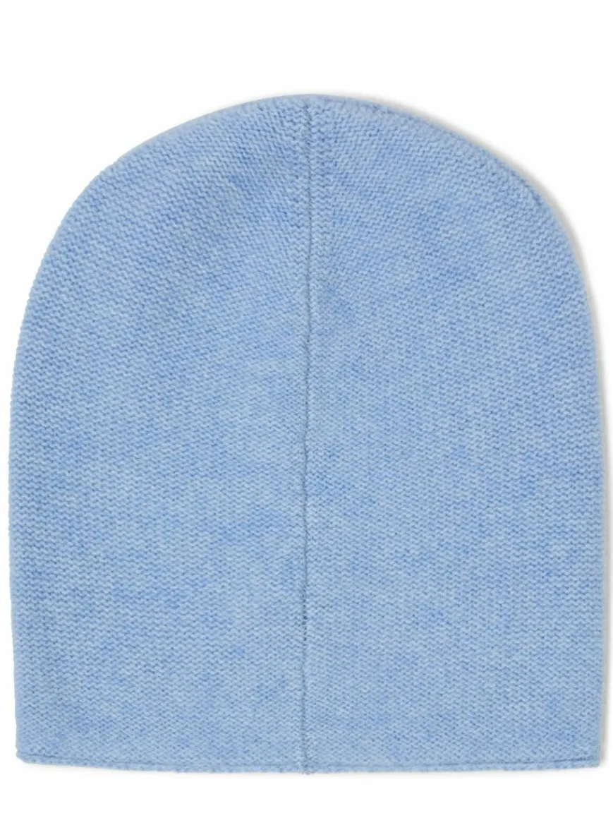 Marie Lund Mützen & Hüte*Damen Pure Cashmere Mütze hellblau meliert