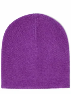 Marie Lund Mützen & Hüte*Damen Pure Cashmere Mütze purple uni