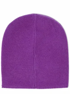 Marie Lund Mützen & Hüte*Damen Pure Cashmere Mütze purple uni
