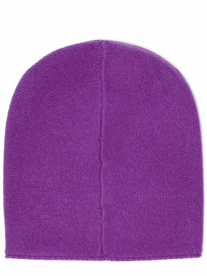 Marie Lund Mützen & Hüte*Damen Pure Cashmere Mütze purple uni