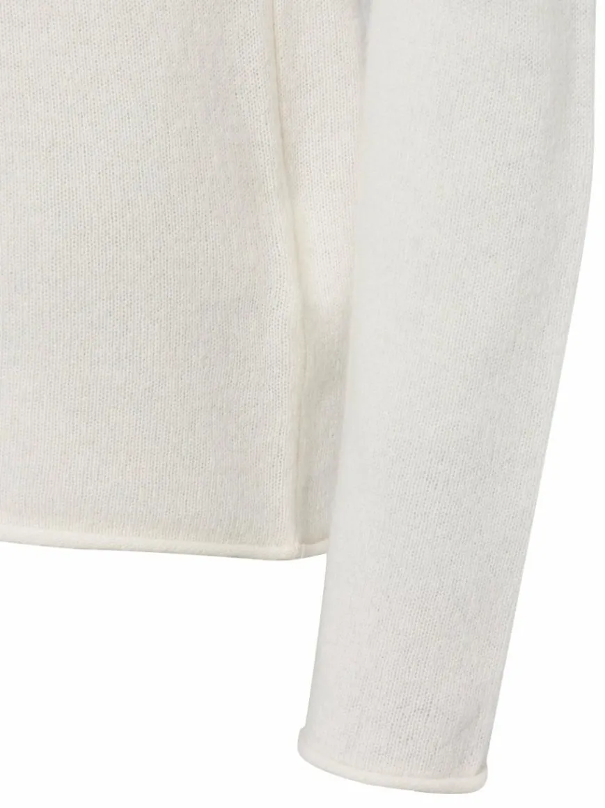 Marie Lund Pullover & Strickjacken*Damen Pure Cashmere Pullover ecru uni