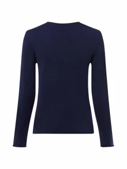 Marie Lund Pullover & Strickjacken*Damen Pure Cashmere Pullover marine uni
