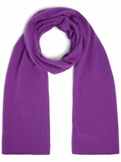 Marie Lund Schals & Tücher*Damen Pure Cashmere Schal purple uni