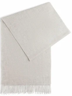 Marie Lund Schals & Tücher*Damen Pure Cashmere Schal hellgrau uni