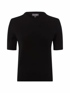 Franco Callegari Pullover & Strickjacken|Shirts & Tops*Damen Pure Cashmere Strickshirt schwarz uni