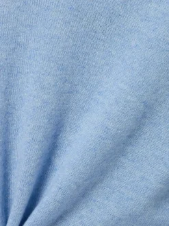 Franco Callegari Pullover & Strickjacken|Shirts & Tops*Damen Pure Cashmere Strickshirt hellblau meliert