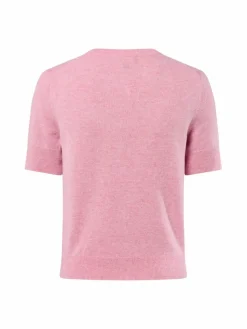 Franco Callegari Pullover & Strickjacken|Shirts & Tops*Damen Pure Cashmere Strickshirt himbeer rosa meliert