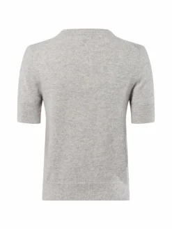 Franco Callegari Pullover & Strickjacken|Shirts & Tops*Damen Pure Cashmere Strickshirt hellgrau meliert
