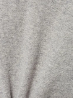 Franco Callegari Pullover & Strickjacken|Shirts & Tops*Damen Pure Cashmere Strickshirt hellgrau meliert