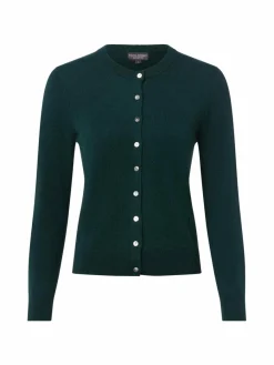 Franco Callegari Pullover & Strickjacken*Damen Pure Cashmere Strickjacke tanne uni