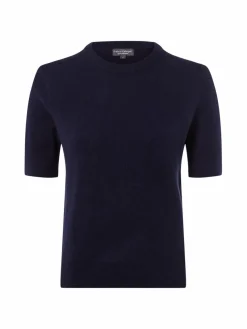 Franco Callegari Pullover & Strickjacken|Shirts & Tops*Damen Pure Cashmere Strickshirt marine uni