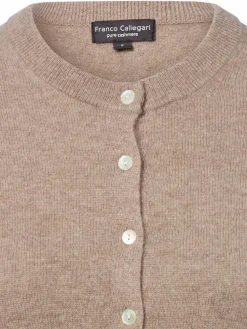 Franco Callegari Pullover & Strickjacken*Damen Pure Cashmere Strickjacke melange meliert
