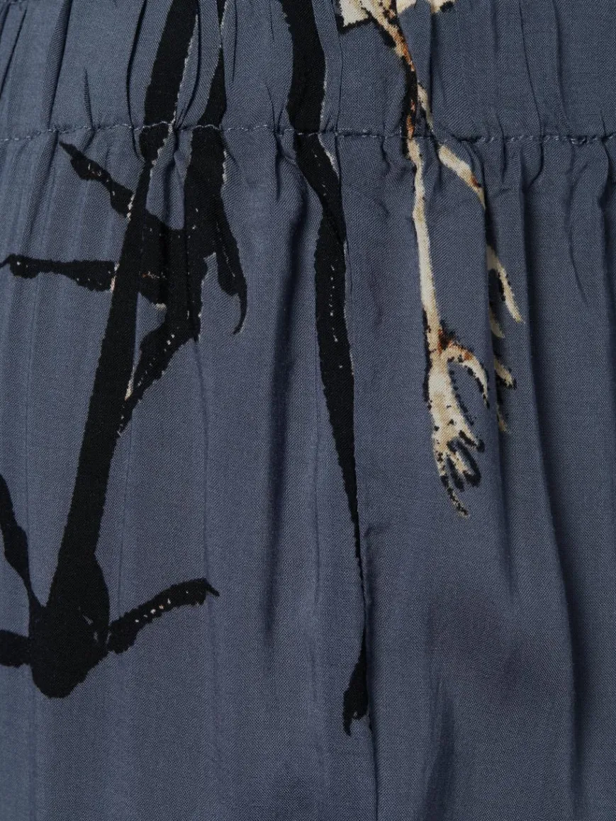 Marie Lund Hosen*Damen Pyjamahose blau gemustert