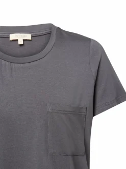 Marie Lund Shirts & Tops*Damen Pyjama-Shirt anthrazit uni