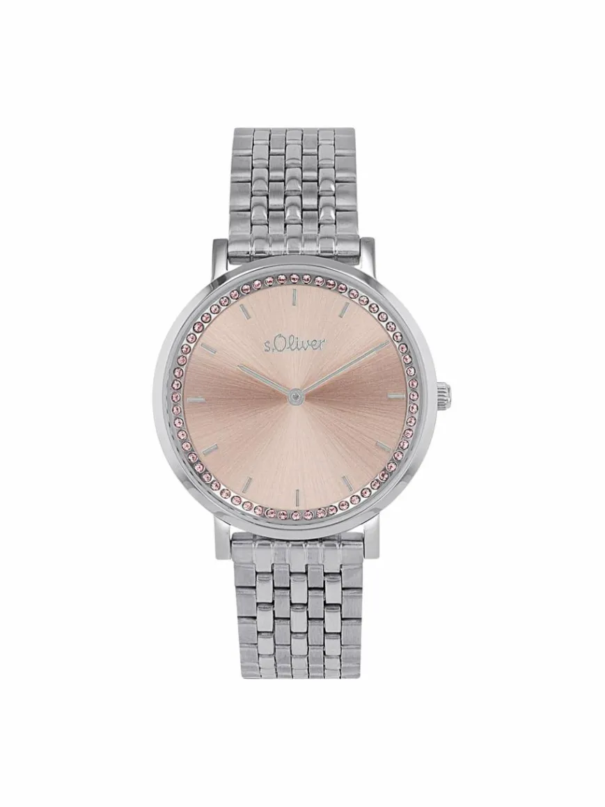 s.Oliver Uhren*Damen Quarzuhr rosa uni