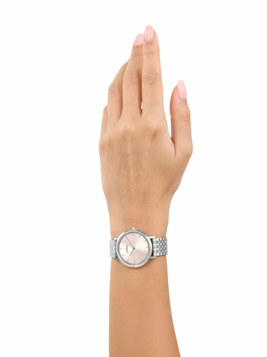 s.Oliver Uhren*Damen Quarzuhr rosa uni